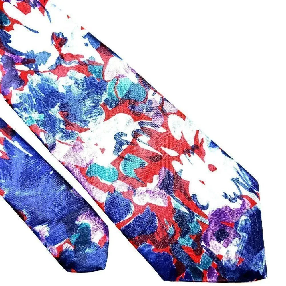 Pierre Cardin Polyester Tie Multi‎ Colored Abstract Classic